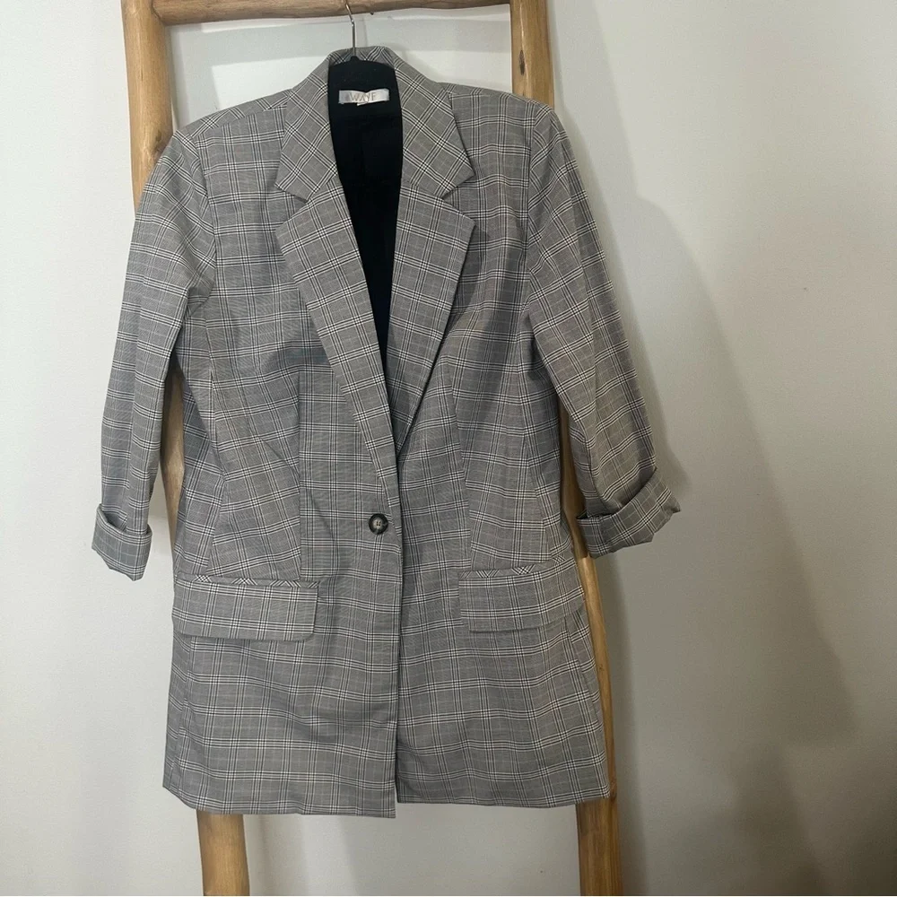 WAYF Plaid Blazer S